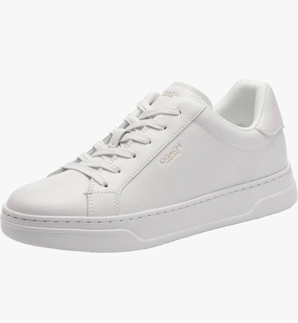 COACH Women's High Line Sneakers Size 10 B Optic White